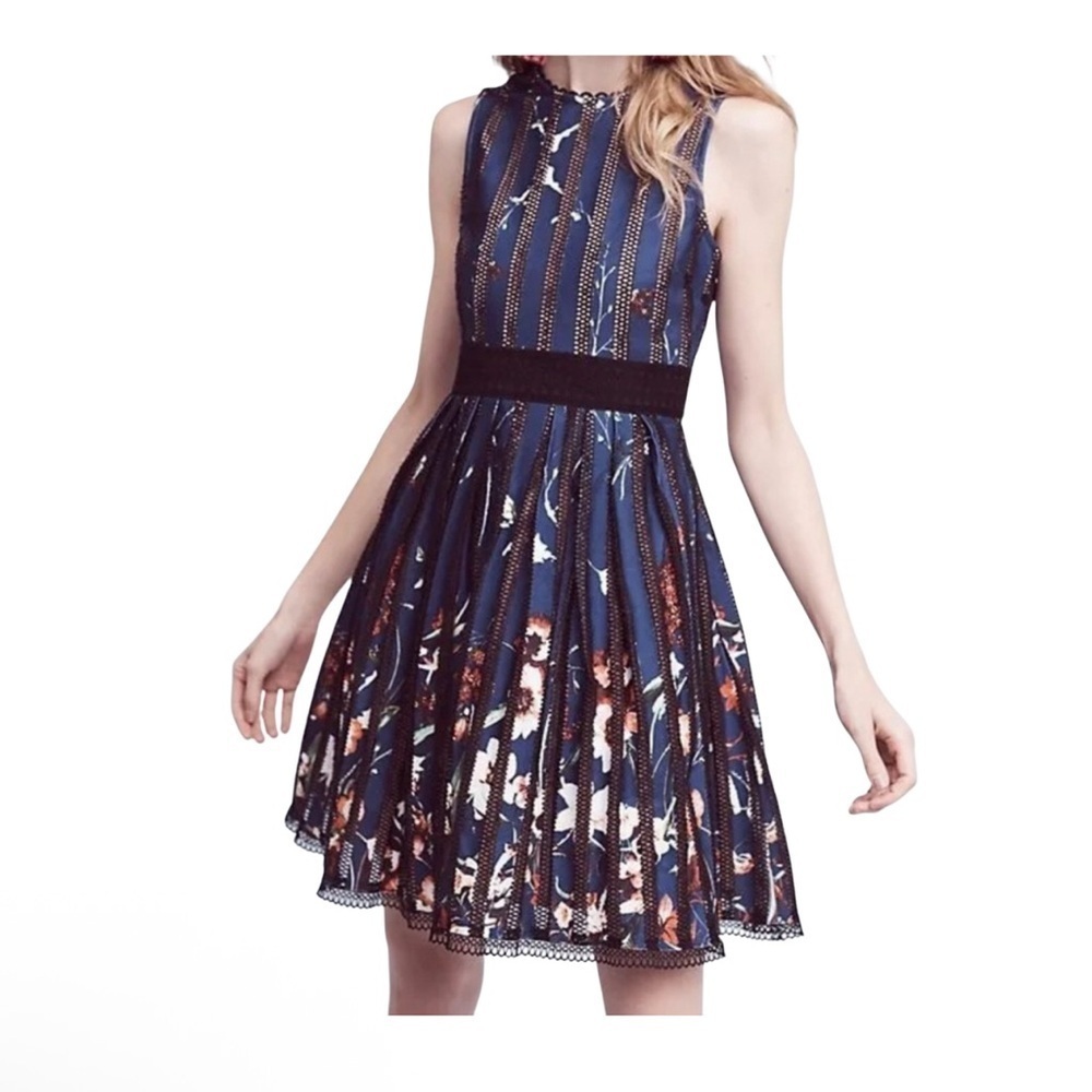 Anthropologie Foxiedox Bryonia Open Back Dress Women Size XS